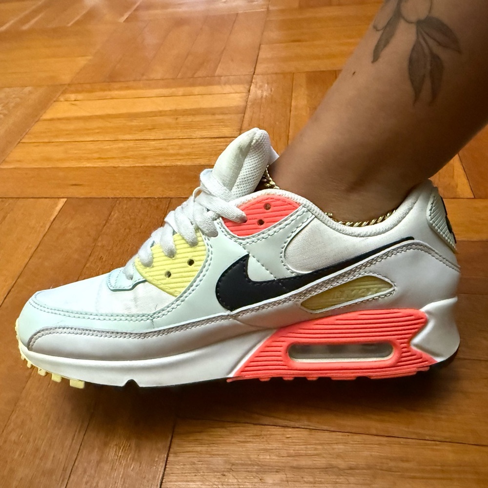 Nike Air Max White with Neon Highlights